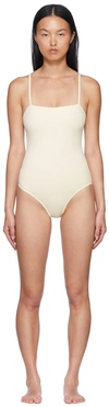 Eres Off-white Aquarelle One-piece Swimsuit In Ecume