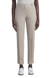 Lafayette 148 Clinton Stretch-wool Pants In Taupe