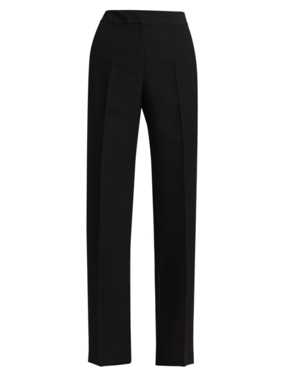 Lafayette 148 Gates Straight-leg Pants In Black