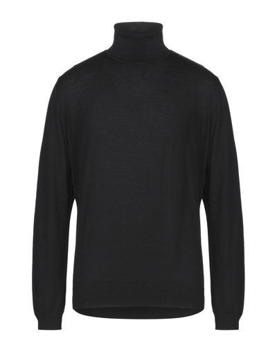 Alpha Studio Turtlenecks In Black