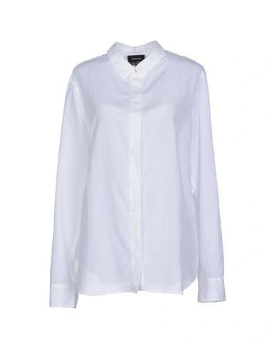 Jeckerson Solid Color Shirts & Blouses In White