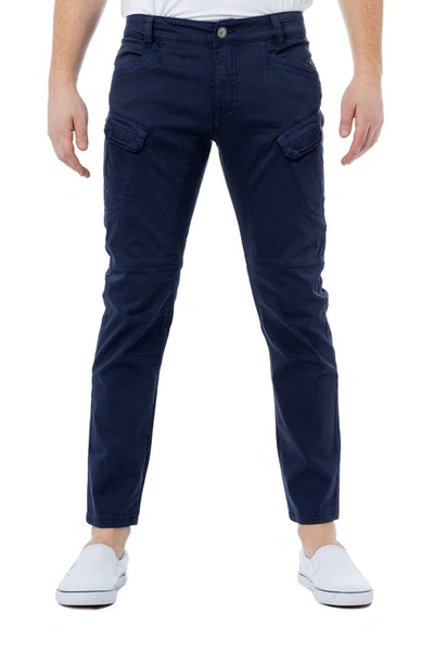 X-ray Stretch Twill Slim Fit Cargo Pants In Blue