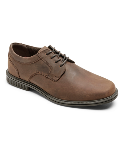 Rockport Men's Robinsyn Water-resistance Plain Toe Shoes In Tan Ch