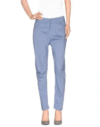 Manila Grace Casual Pants In Lilac