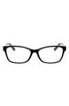 Tiffany & Co 54mm Rectangular Optical Glasses In Black