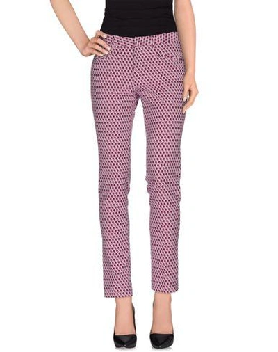 Pt0w Casual Pants In Garnet