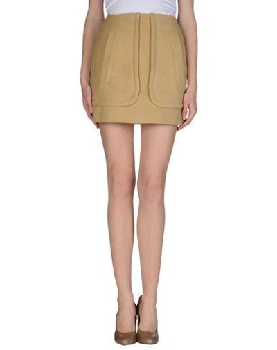 Antipodium Mini Skirt In Khaki