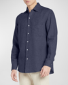 Loro Piana Andre Mi Ginestra Long-sleeve Shirt In Blue