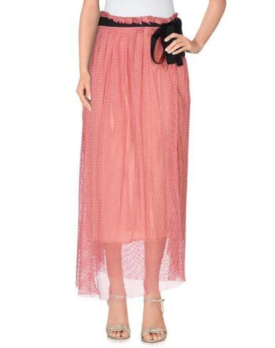 Jucca Maxi Skirts In Pastel Pink