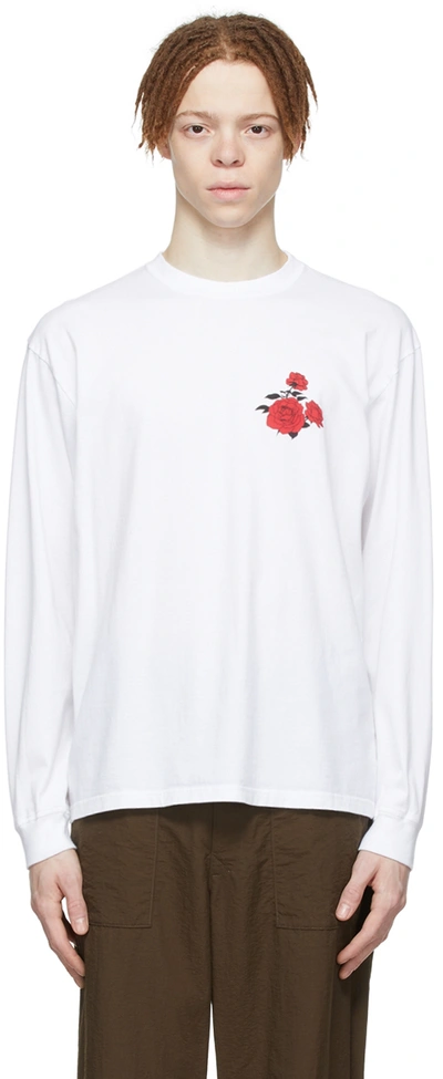Undercover Slogan Print Long-sleeve T-shirt In White