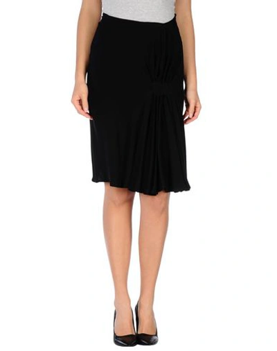 Plein Sud Knee Length Skirt In Black