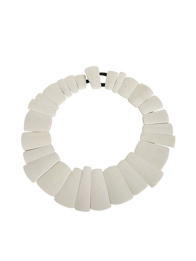 Monies Womens White Other Materials Necklace