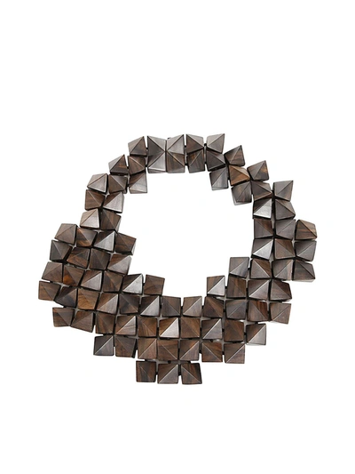 Monies Womens Brown Other Materials Necklace