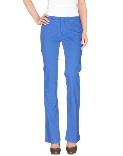 Pt0w Casual Pants In Azure