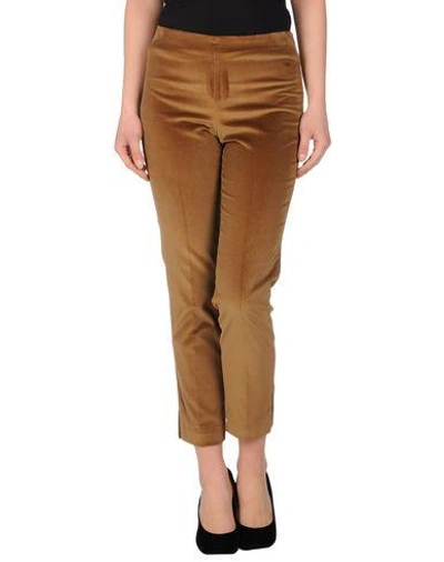 Pt0w Casual Pants In Brown