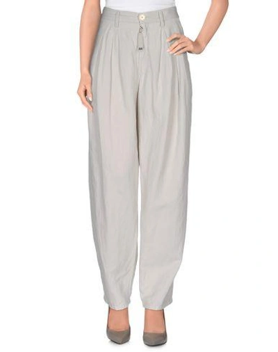 High Casual Pants In Light Grey