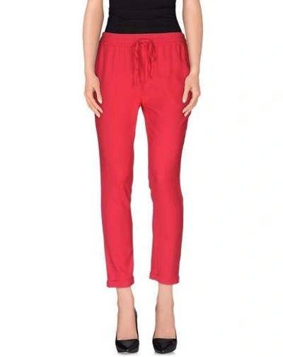 Space Style Concept Casual Pants In Fuchsia