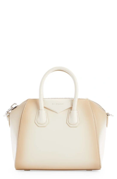 Givenchy Antigona Small Leather Top Handle Bag In Dust Grey
