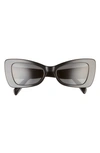 Celine Bold 3 Dots 54mm Butterfly Sunglasses In Black