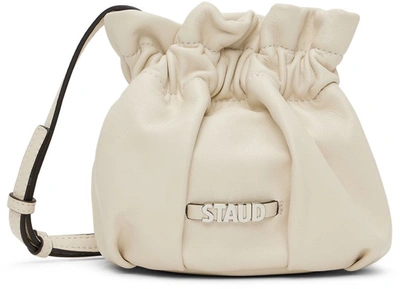 Staud Grace Mini Bucket Crossbody Bag In Cream