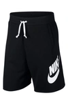 Nike Sportswear Alumni Shorts In Black/ Black/ White/ White