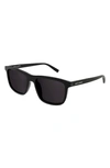 Saint Laurent Ace 56mm Square Sunglasses In Black