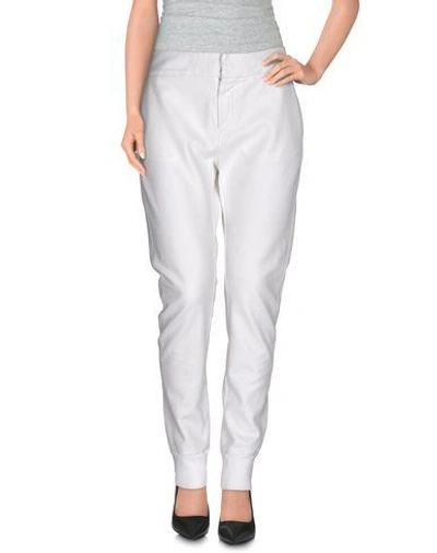 Mm6 Maison Margiela Casual Pants In White