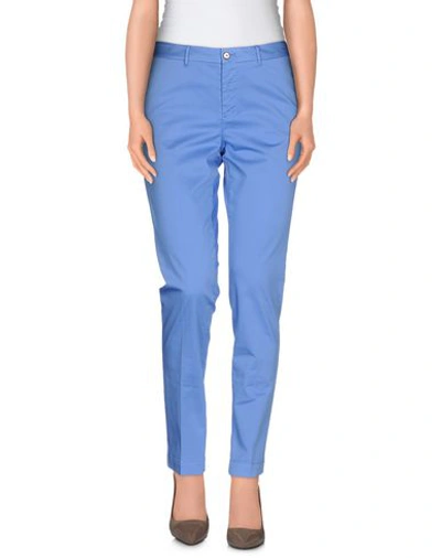 Pt0w Casual Pants In Pastel Blue