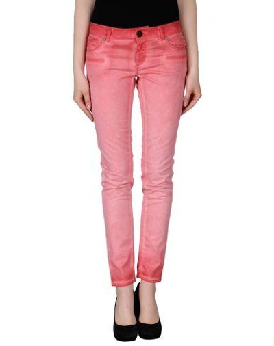 Twinset Casual Pants In Coral