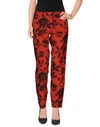 Monocrom Casual Pants In Red