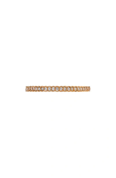 Sethi Couture Diamond Scallop Band In 18k Rg