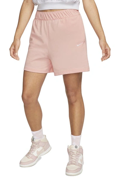 Nike Women's  Sportswear Jersey Shorts In Pink