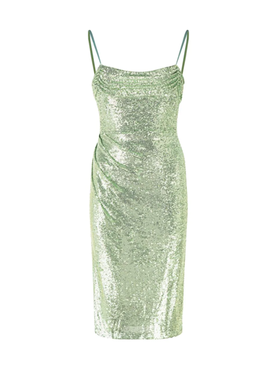 Theia Elise Cocktail Dress In Green
