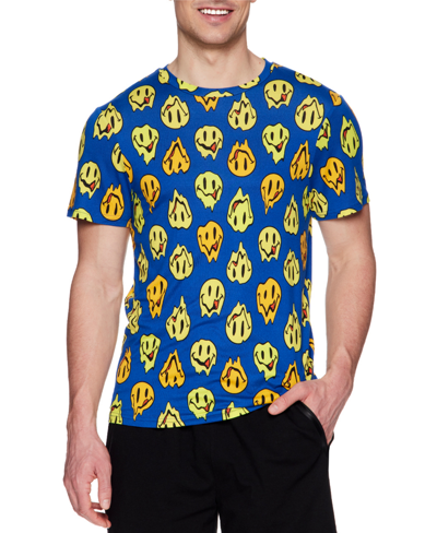 Joe Boxer Men's Fun Melting Lickies Graphic T-shirt In Classic Blue