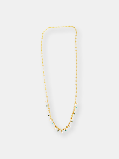 Minu Jewels Deco Chain Necklace In Gold