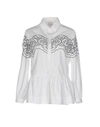 Pinko Solid Color Shirts & Blouses In White