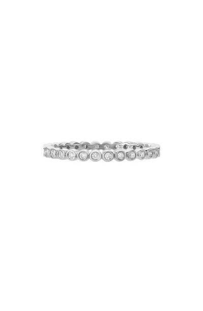 Sethi Couture Mini Bezel Diamond Band Ring In 18k Wg
