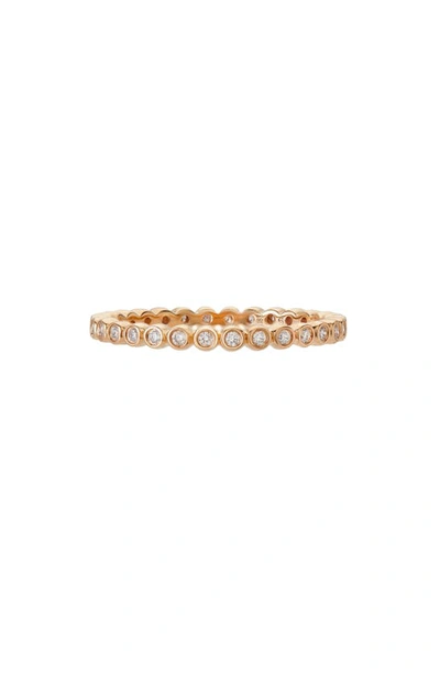 Sethi Couture Mini Bezel Diamond Band Ring In 18k Rg