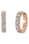 Sethi Couture Zelda Diamond Huggie Earrings In 18k Rg