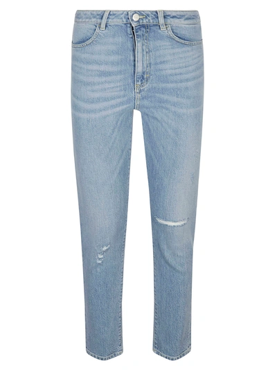 Icon Denim Naomi Straight-leg Jeans In Denim Blue