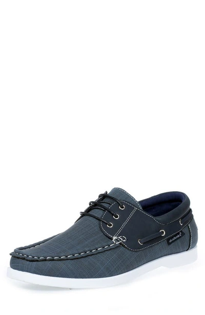 Akademiks Marina 2 Boat Shoe In Navy