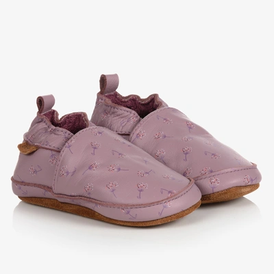 En Fant Kids' Girls Pink Leather Slippers