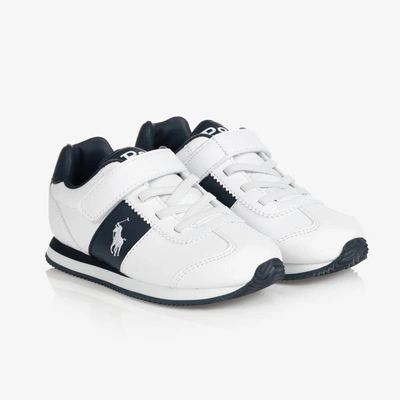 Polo Ralph Lauren Babies' Boys White Logo Trainers