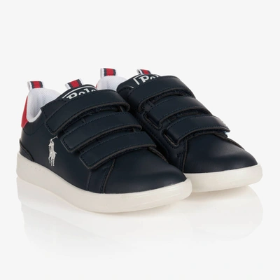 Polo Ralph Lauren Kids' Boys Navy Blue Logo Trainers