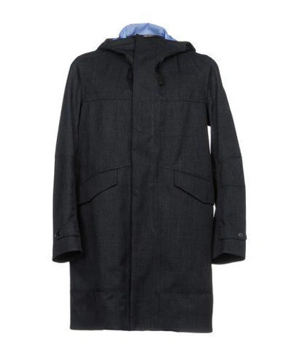 Esemplare Overcoats In Dark Blue