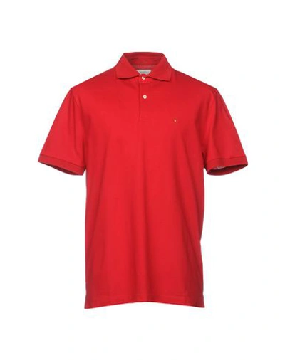 Ballantyne Polo Shirt In Brick Red
