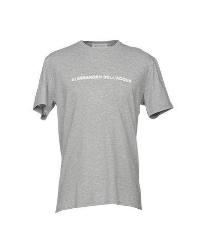 Alessandro Dell'acqua T-shirt In Light Grey