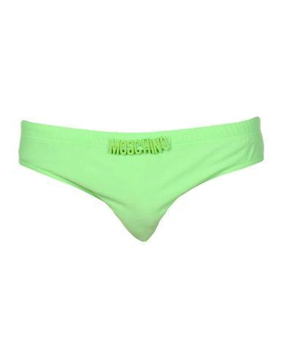 Moschino Swim 三角泳裤 In Light Green