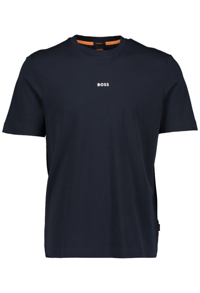 Boss Casual Mens Boss Tchup Dark Blue T Shirt In Black