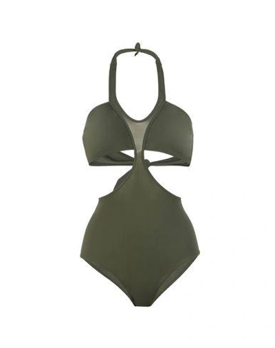 Albertine One-piece Swimsuits In Military Green